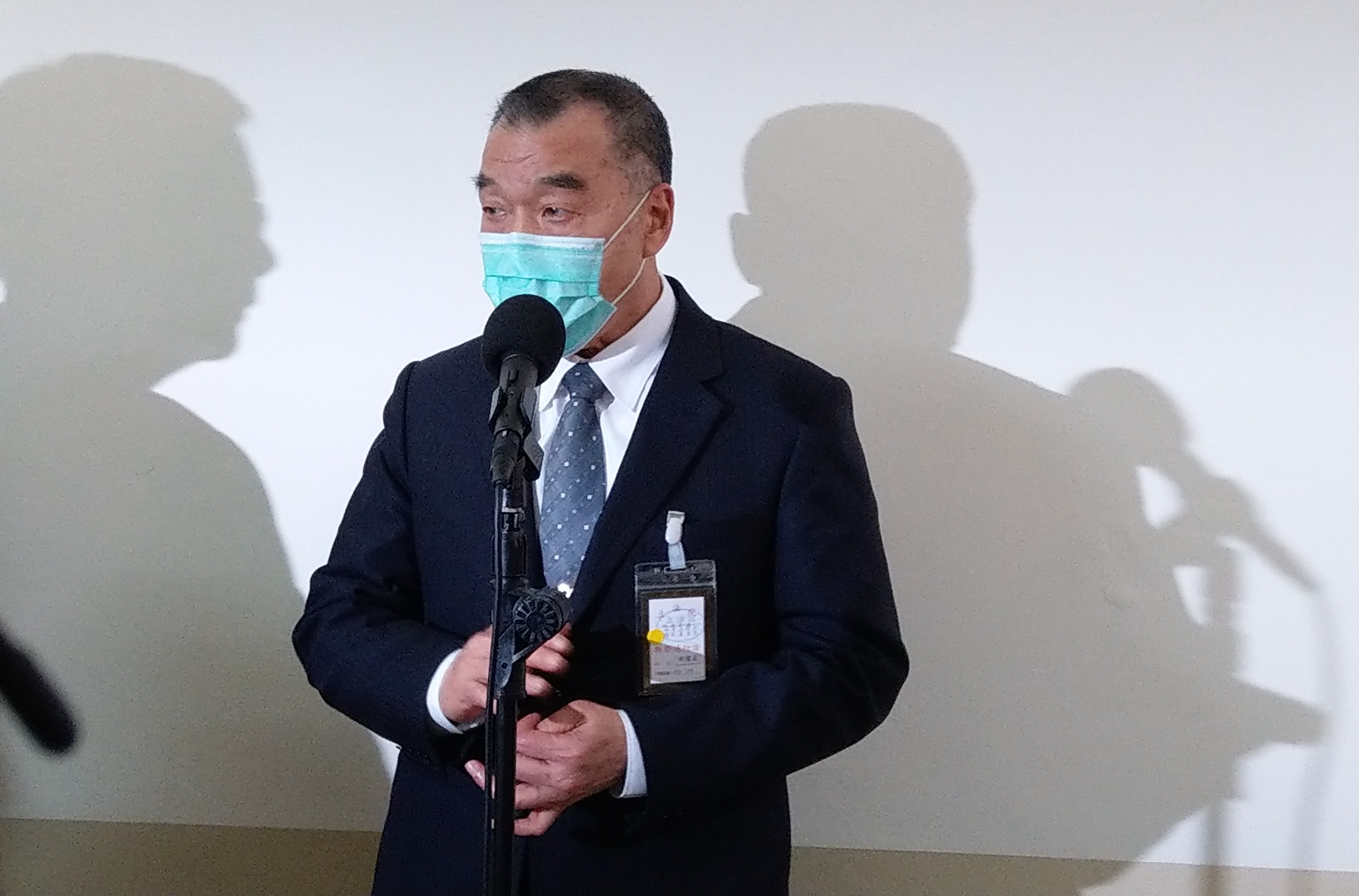 關於林宅血案機密檔案，國安局長邱國政表示，除涉及情報、國安及國際合作部分外，幾乎已完成解密。(歐陽夢萍 攝)