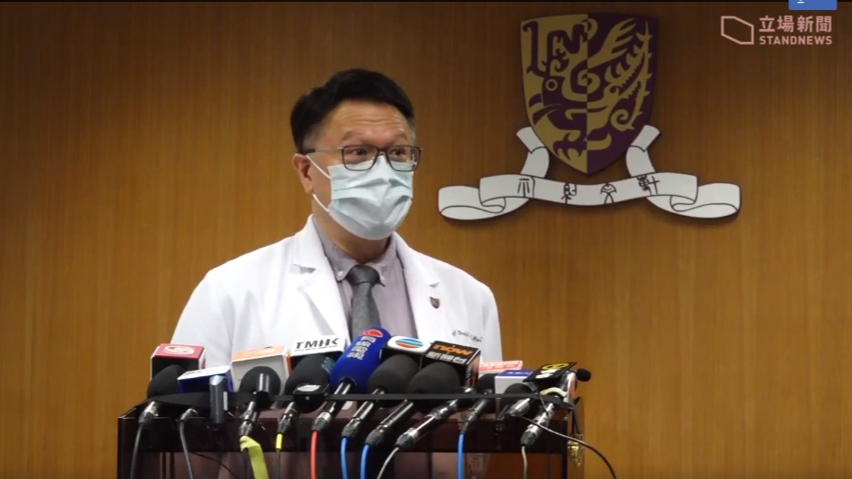 協助香港當局抗疫的醫學專家許樹昌。(立場新聞提供)