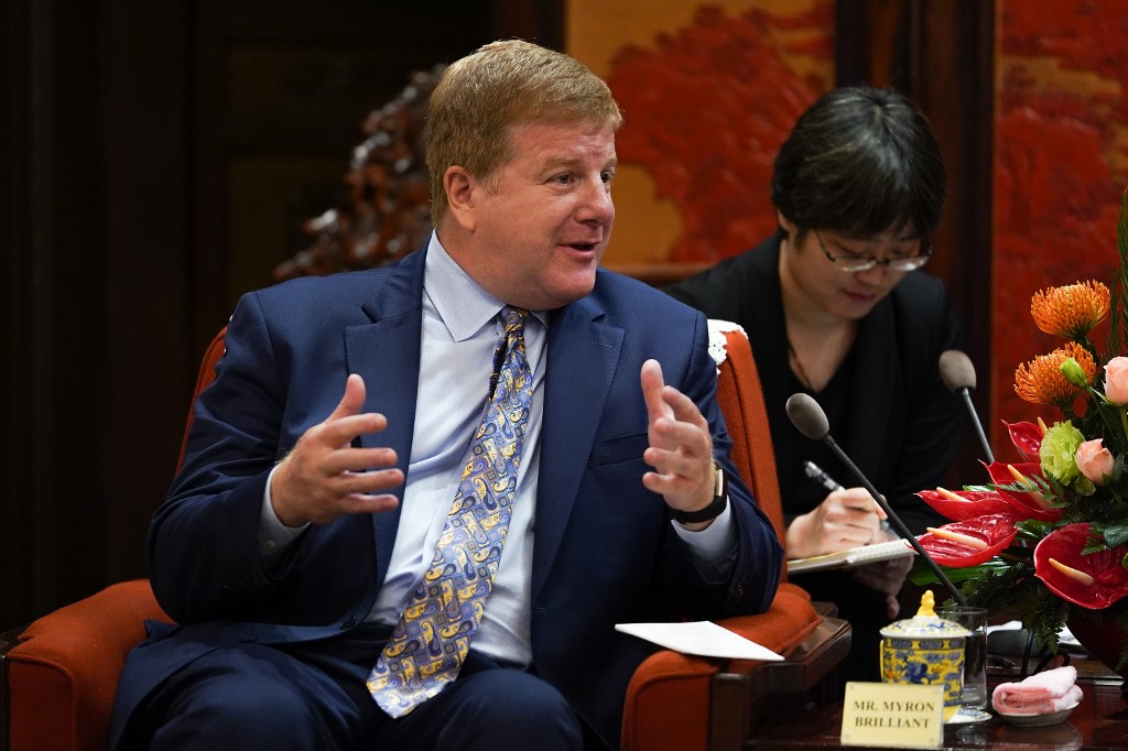 美國全國商會副總裁薄邁倫(Myron Brilliant) (資料照片／AFP)