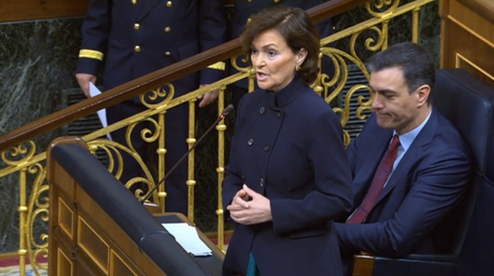 西班牙副總理卡爾沃(Carmen Calvo)。 (圖:推特)