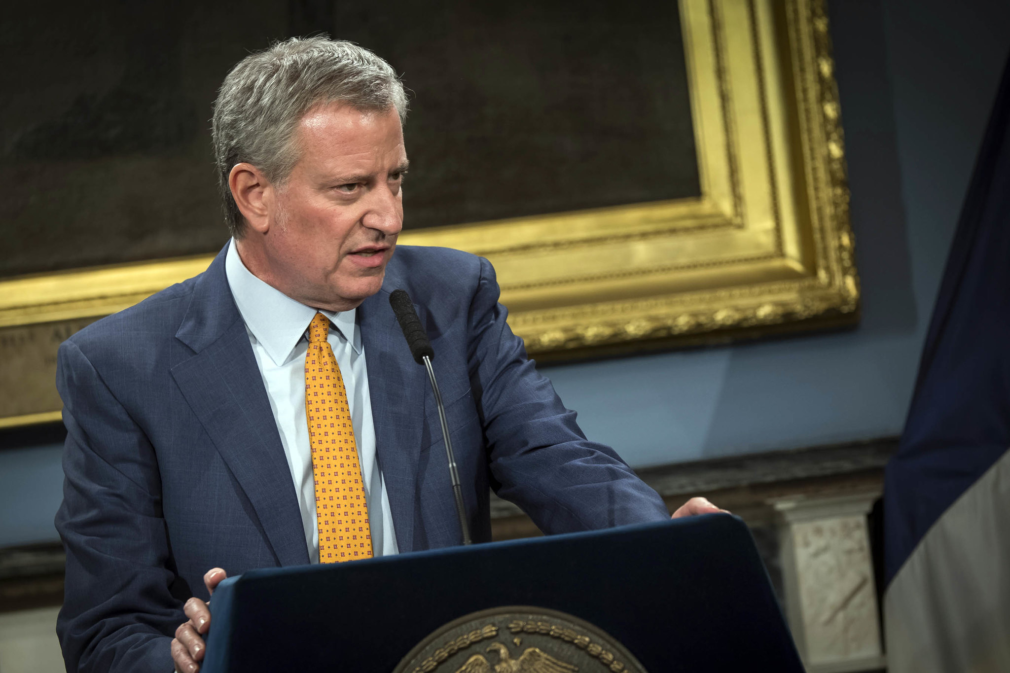 紐約市長白思豪(Bill de Blasio)。 (圖:紐約市政府)