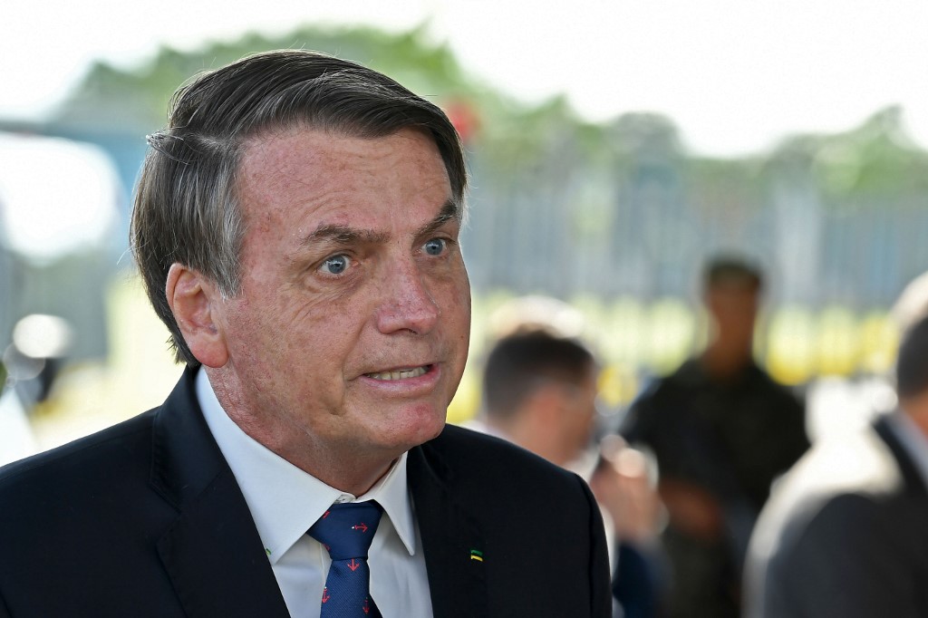 巴西總統波索納洛(Jair Bolsonaro)。(AFP)