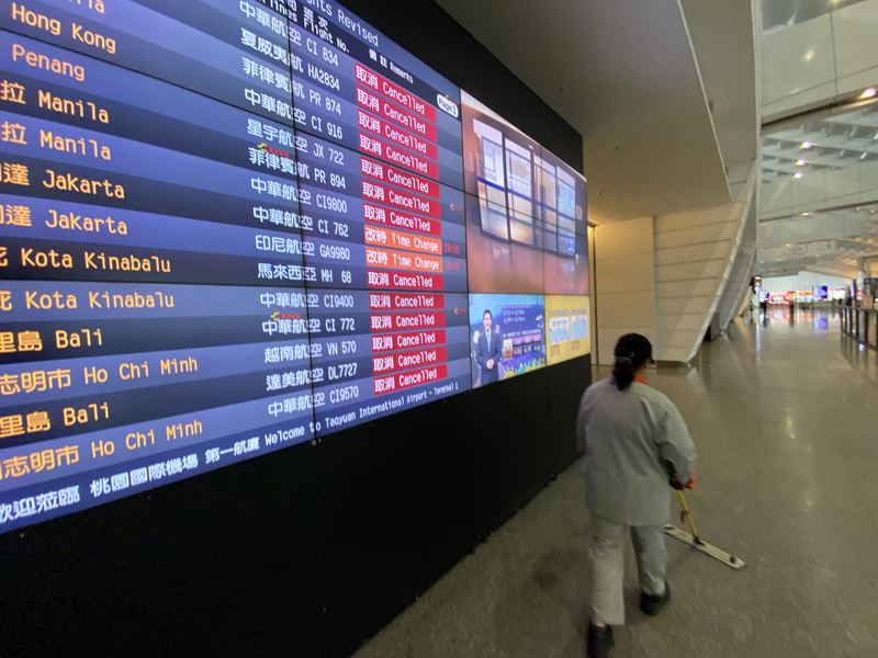 桃機五一連假首日旅客近3千人， 略為回溫，(資料照片/中央社)