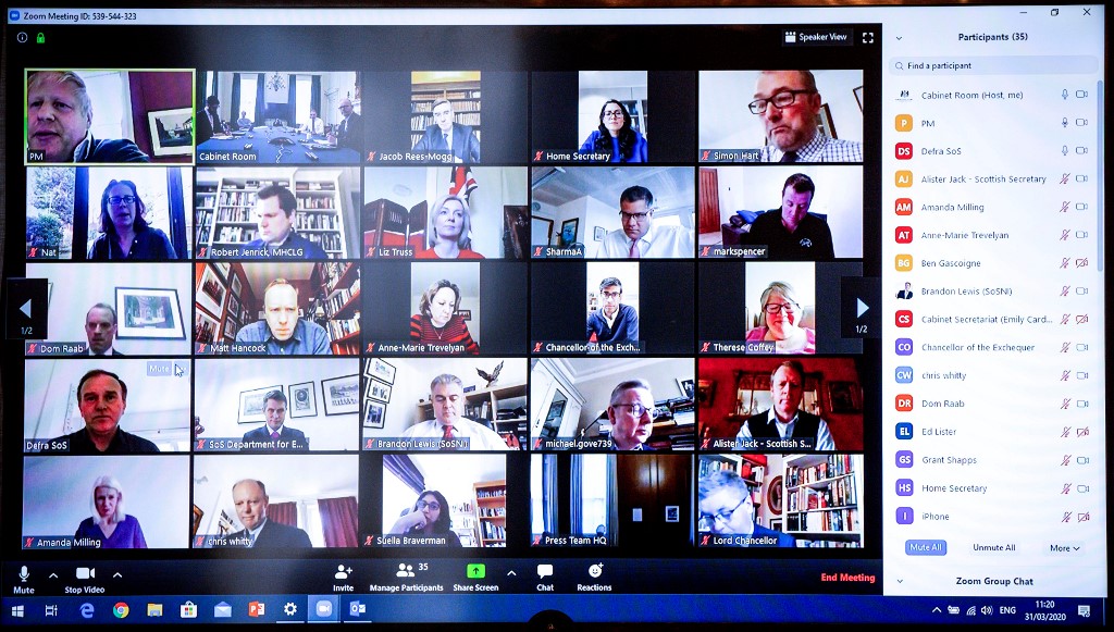 雲端視訊會議軟體Zoom。(AFP)