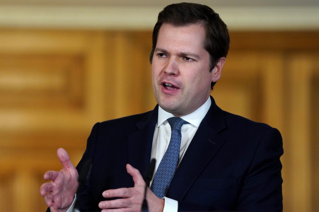 英國住房大臣詹里克(Robert Jenrick) (資料照片/AFP)