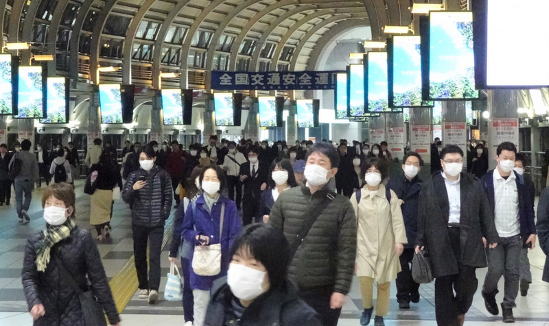 日本12日單日破400例，大阪亮黃燈示警。 (圖:中央社檔案照片)