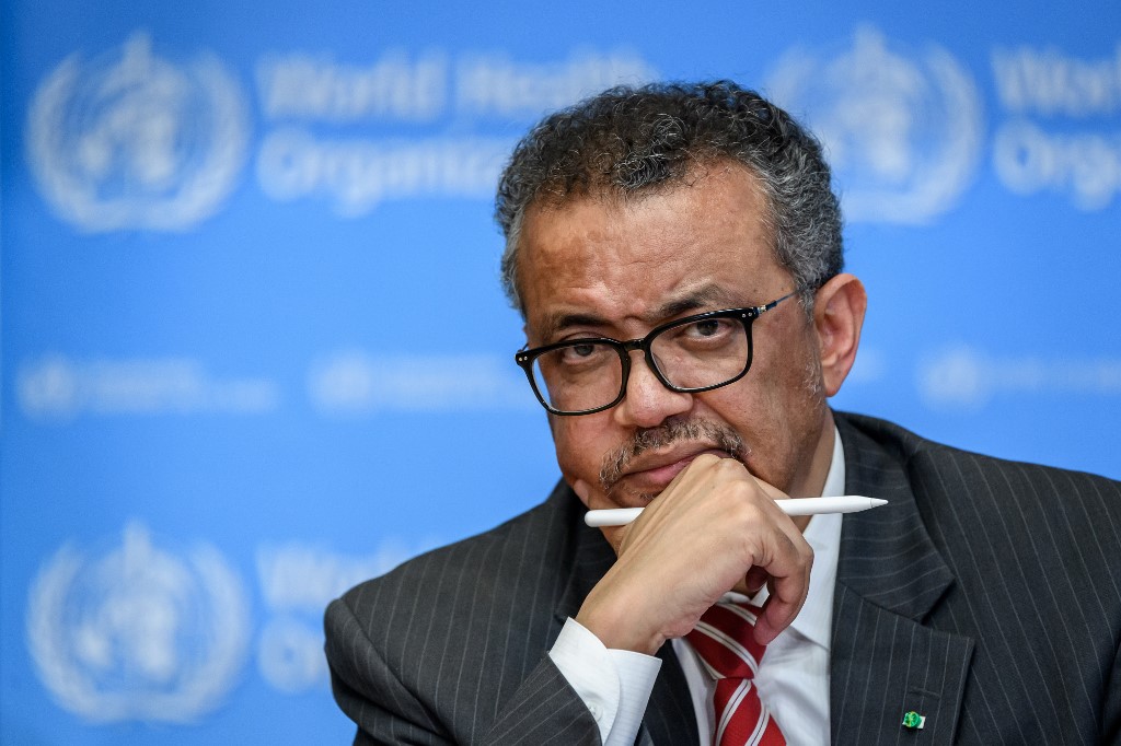 世衛秘書長譚德塞(Tedros Adhanom Ghebreyesus)。(AFP)