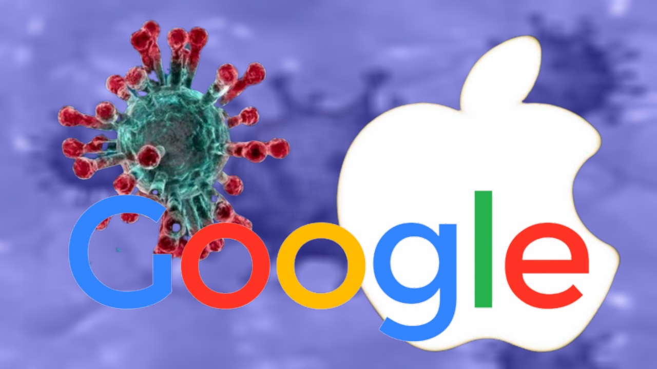 蘋果Google聯手抗疫 接觸患者手機會警告(合成圖)