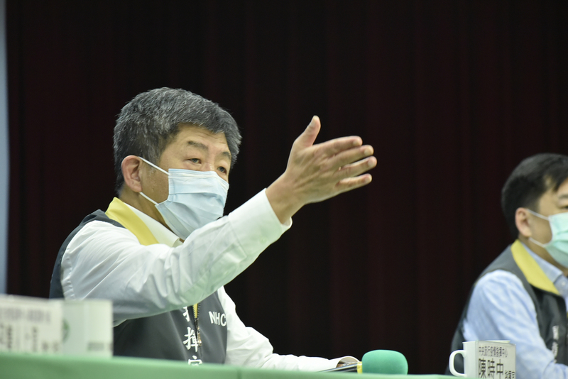 陳時中：武漢肺炎在台灣幾乎沒有社區傳播可能性。（中央流行疫情指揮中心提供）