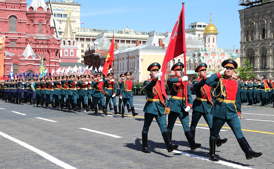 俄羅斯退伍老兵呼籲總統蒲亭(Vladimir Putin)延後紀念前蘇聯二戰勝利75週年的閱兵活動。(資料照/網路圖片)