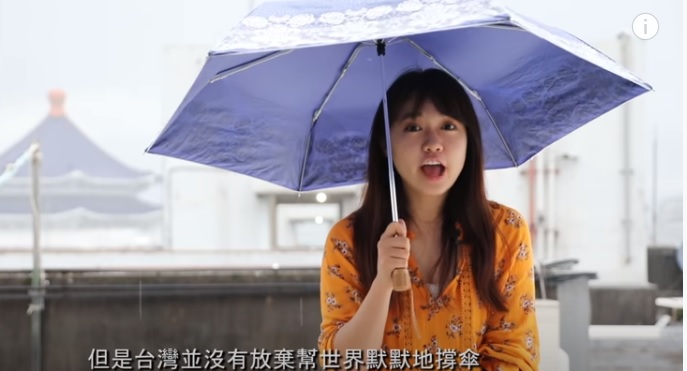 日本太太亞實拍片，感謝台灣又救了日本人。 (翻拍 You Tube)