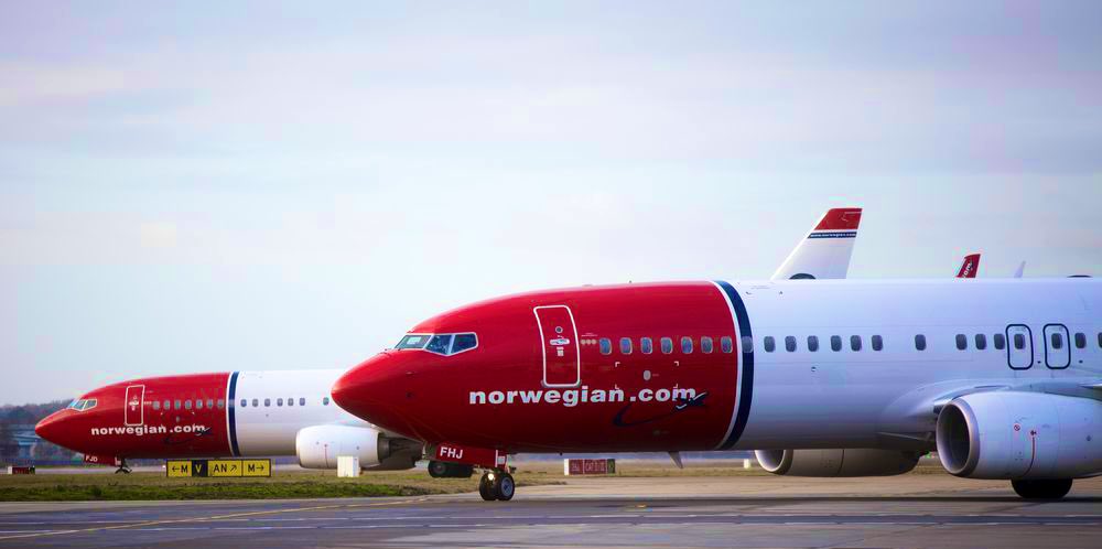 挪威航空(Norwegian Air)因疫情造成經濟衝擊，在瑞典和丹麥的4家子公司已申請破產。(圖/推特)