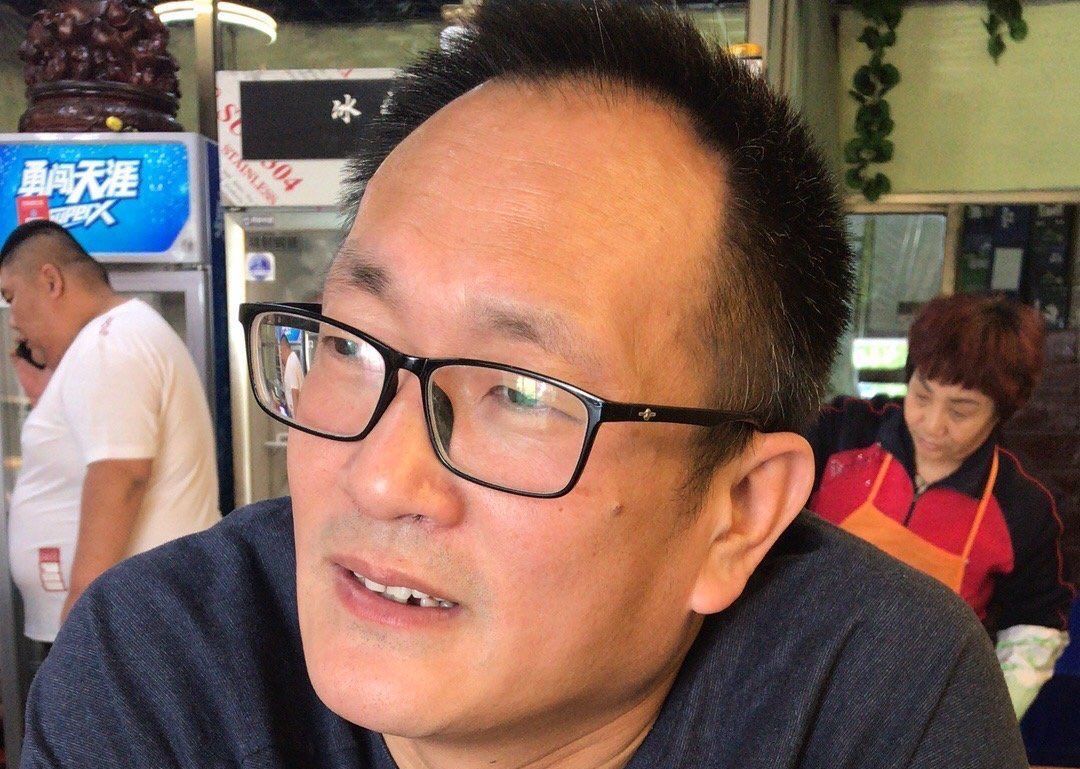 王全璋律師與世隔絕五年，最新近照曝光。（謝陽律師攝於濟南）