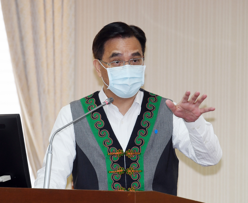 原民會主委夷將．拔路兒（圖）31日在立法院備詢。(資料照片/中央社)