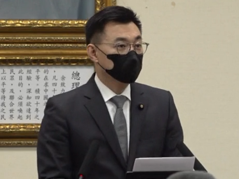 國民黨主席江啟臣今天(22日)下午在中常會中發表談話時表示，再次呼籲政府發放現金，協助過人共度疫情難關。(圖擷自國民黨臉書)