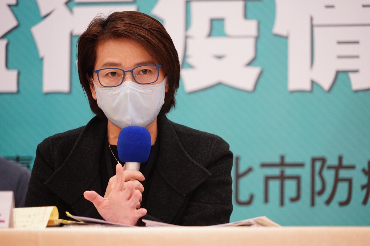台北市副市長黃珊珊24日表示，確診者才須疫調較務實，否則將花費巨大人力、物力。(北市府提供)