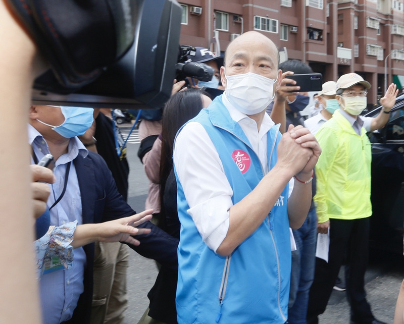 高市今防疫兵推 韓國瑜：社區傳染風險仍在 須未雨綢繆(中央社／資料照)