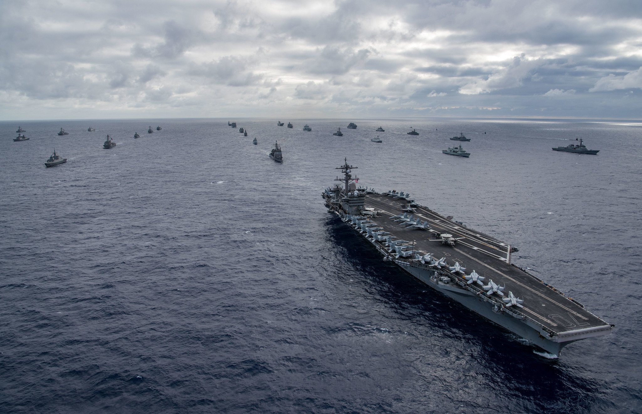 美國海軍宣布，第27次環太平洋軍事演習(Rim of the Pacific Exercise, RIMPAC 2020)將於8月17至31日登場。(圖/推特)