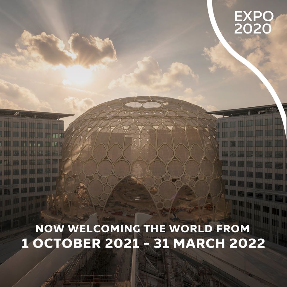 2020年杜拜世界博覽會(World Expo.)將延後一年，在2021年10月1日至2022年3月31日舉行。(圖：Expo 2020 Dubai臉書)