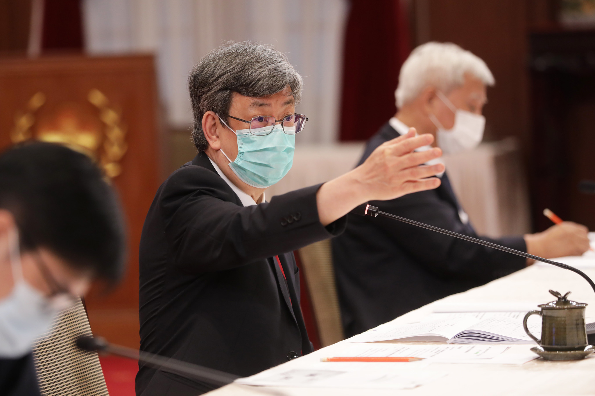 副總統陳建仁感謝總統府人權諮詢委員們的貢獻與辛勞，並期許監察院國家人權委員會能讓政府及國家保障人權的腳步持續向前。(總統府提供)