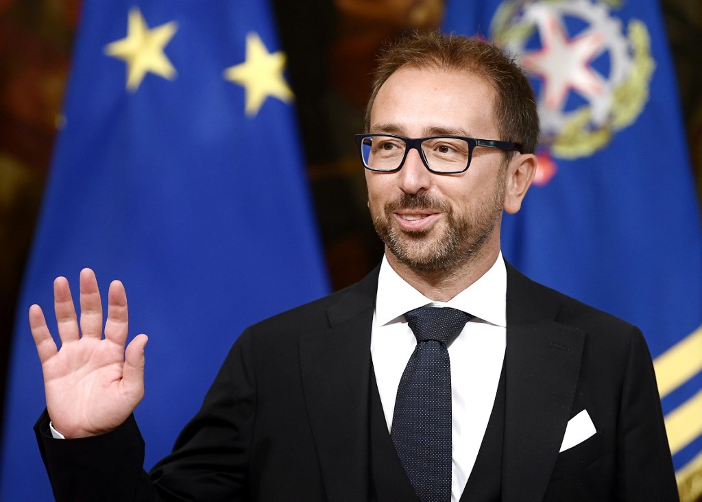 義大利司法部長波納費德(Alfonso Bonafede)。 (AFP)
