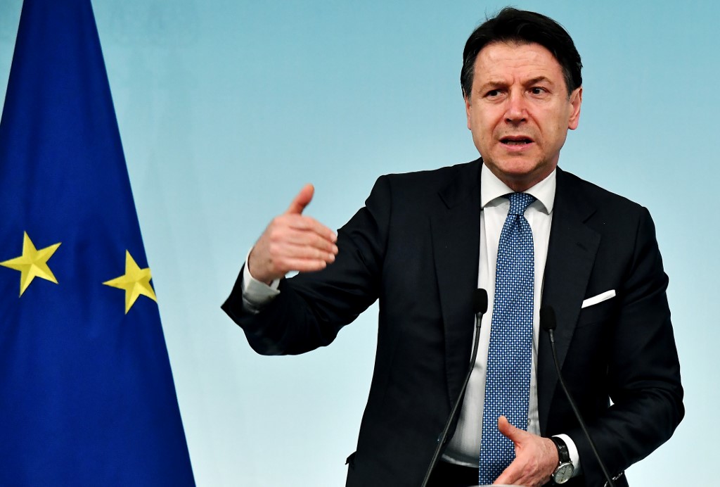 義大利總理孔蒂(Giuseppe Conte)。 (AFP)
