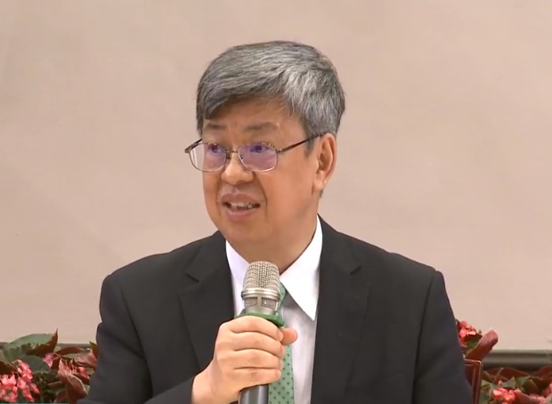 副總統陳建仁14日與媒體茶敘時，被問到什麼情況下才會對中國大陸解禁。(圖擷自陳建仁副總統臉書)