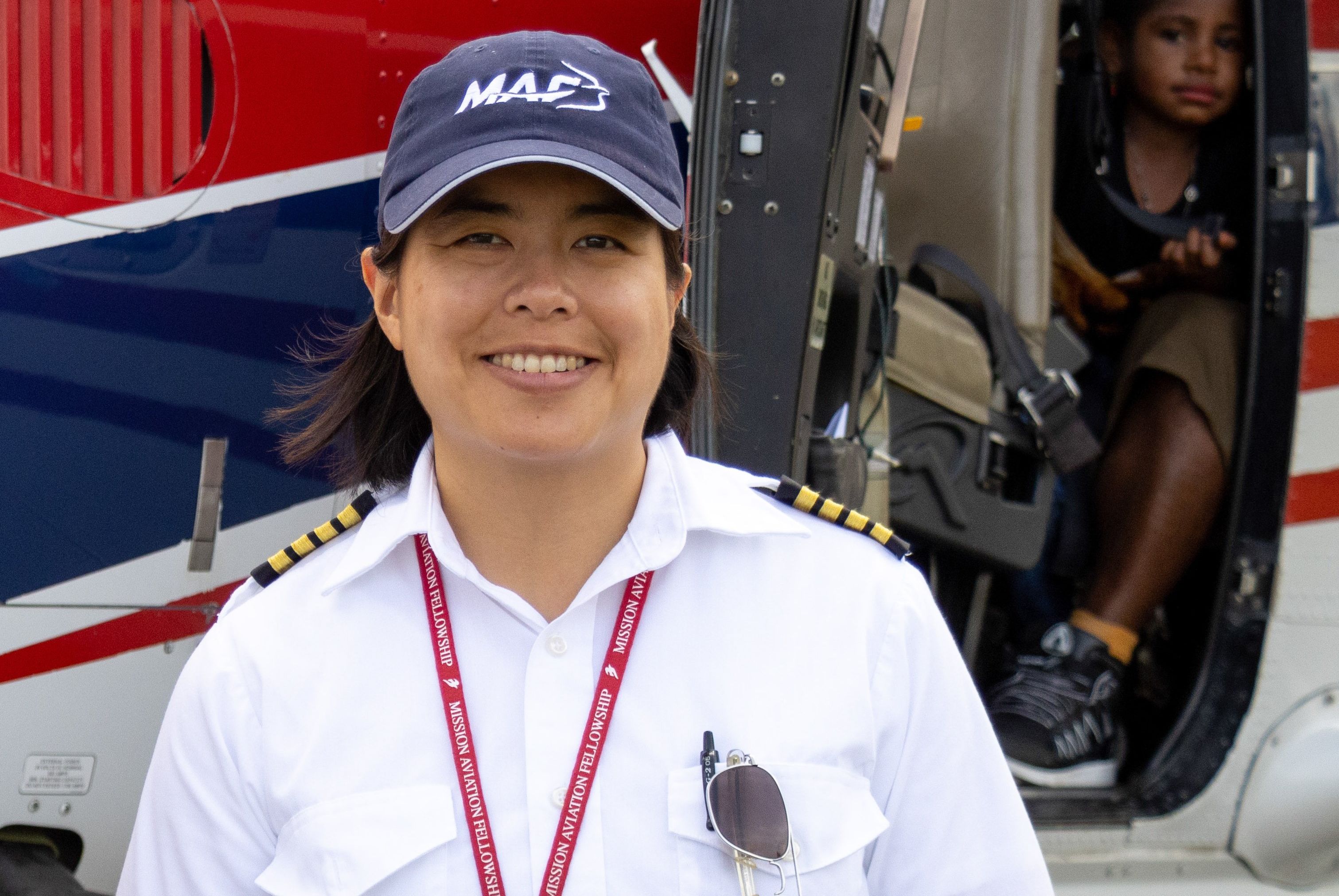 台裔美籍女機師林喬伊斯(Joyce Lin，音譯)。 (圖:MAF)