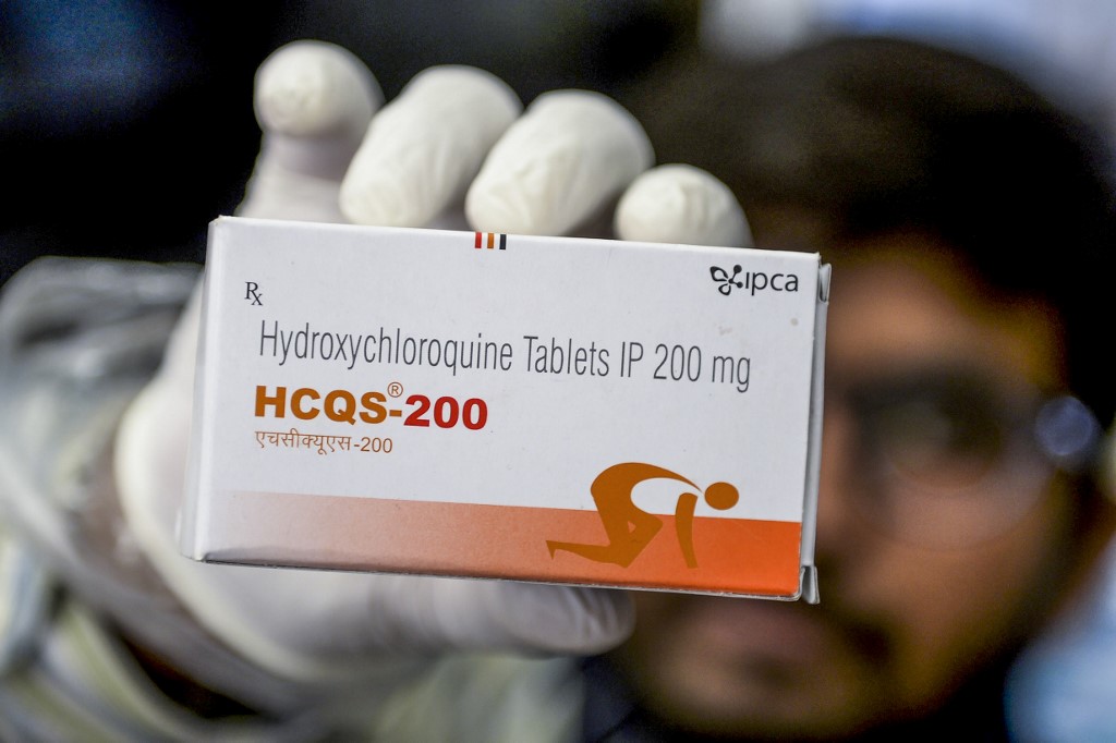 瘧疾藥物羥氯奎寧(hydroxychloroquine)。(AFP)