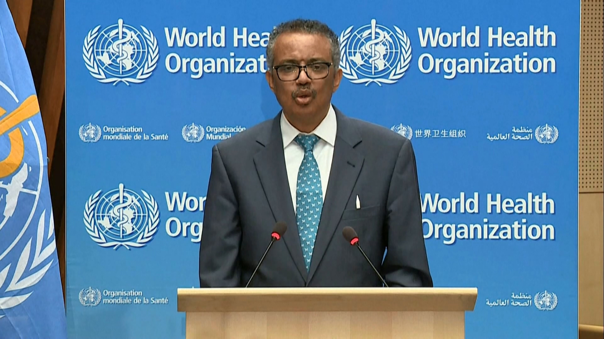 世界衛生組織(WHO)秘書長譚德塞(Tedros Adhanom Ghebreyesus) (資料照片/AFP)