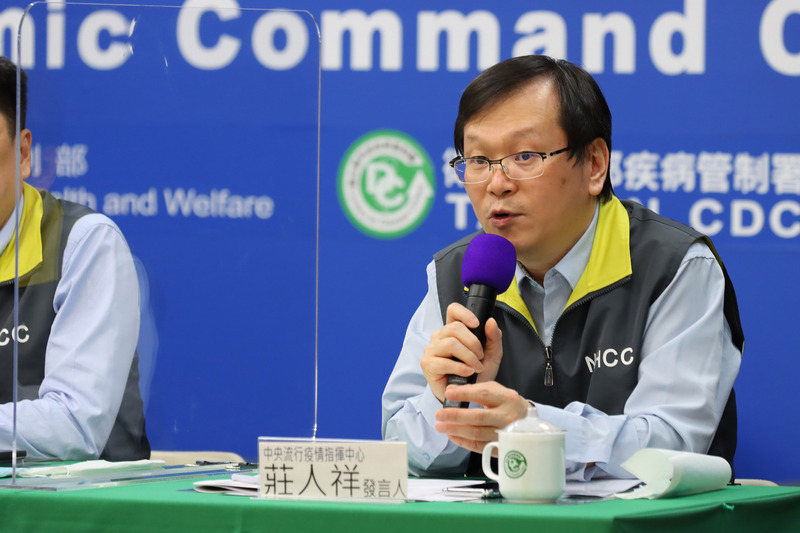 中央流行疫情指揮中心發言人莊人祥。（中央流行疫情指揮中心提供）