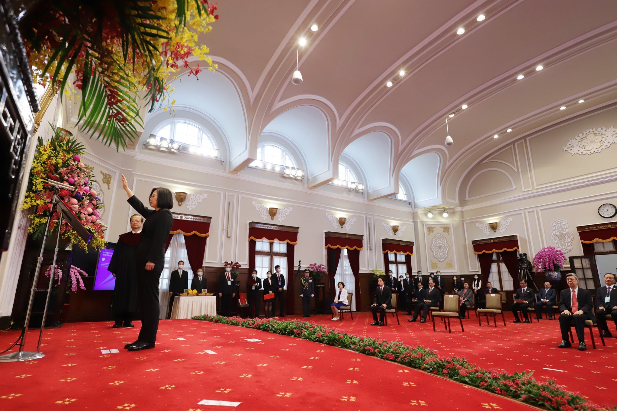 總統蔡英文20日宣誓就職，展開第二任期。(圖:總統府)