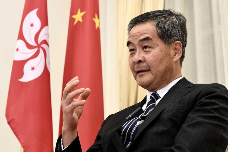 北京宣布將推港版國安法，香港前特首、中國全國政協副主席梁振英22日晚間接受央視新聞專訪時「奉勸」香港反對派，「不要低估中央處理香港問題的決心」。（中通社資料照）(圖：中央社)