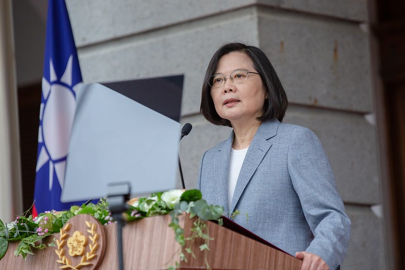 在拜登可能成為白宮新主人下，學者建議台灣應善用民主優勢，在美國倡議的民主聯盟中找到並做好最佳角色。圖為蔡英文總統。(圖：總統府flickr)