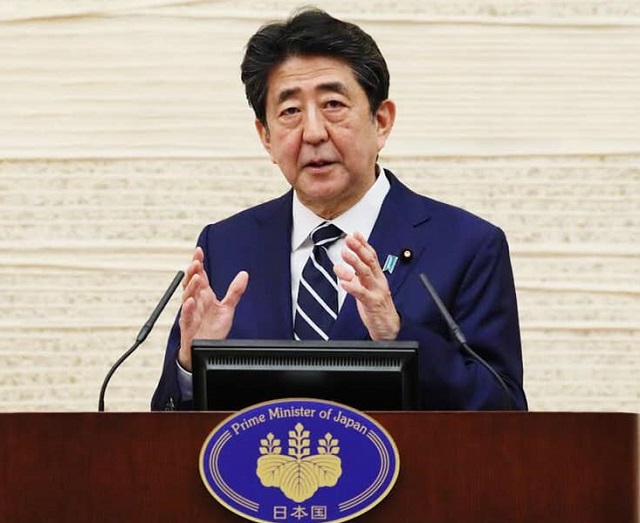日本首相安倍晉三。(圖：安倍晉三臉書)