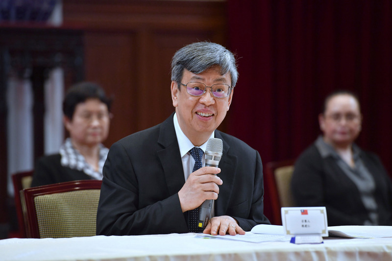 前副總統陳建仁(前)。(資料照／中央社)