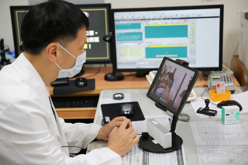 北部某醫院感染擴大  院方擬採遠距看診(中央社／示意圖)