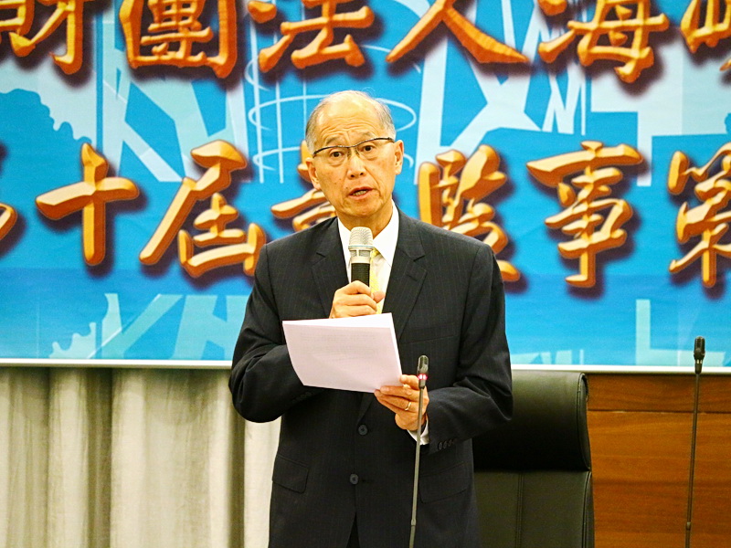海基會新任董事長李大維5日表示，兩岸的每件大、小事都非常重要，須以嚴謹態度與專業精神，持續累積互動及善意 (央廣記者王照坤 攝)