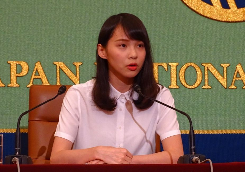香港青年領袖周庭。 (圖:中央社檔案照片)