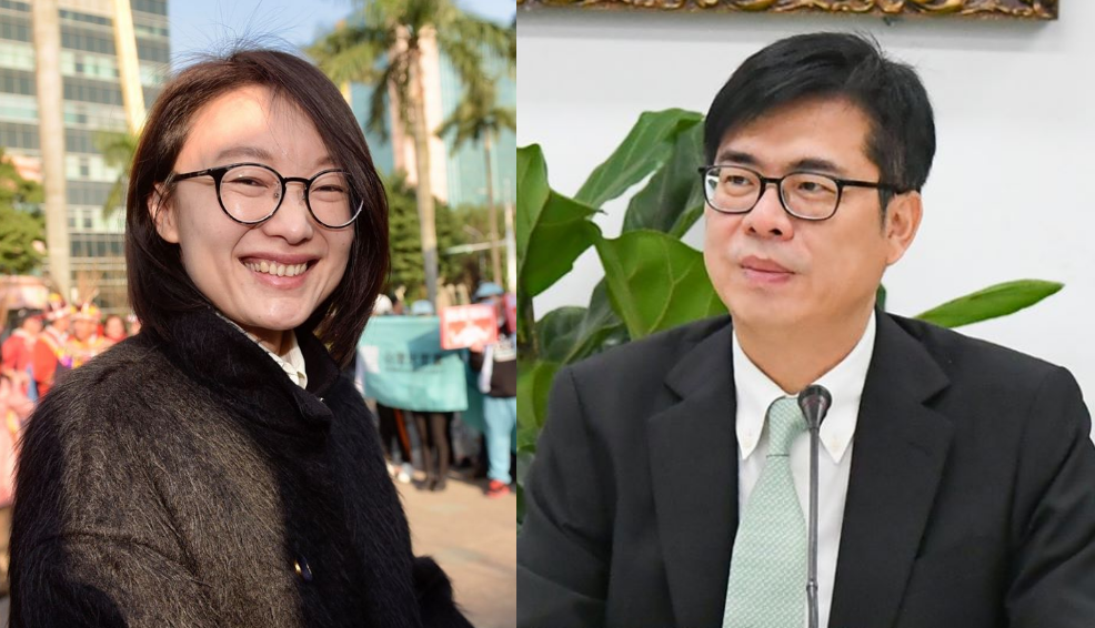 高雄市長補選，民進黨擬徵召行政院副院長陳其邁(右)，國民黨則傳出勸進不分區立委吳怡玎。(合成圖)