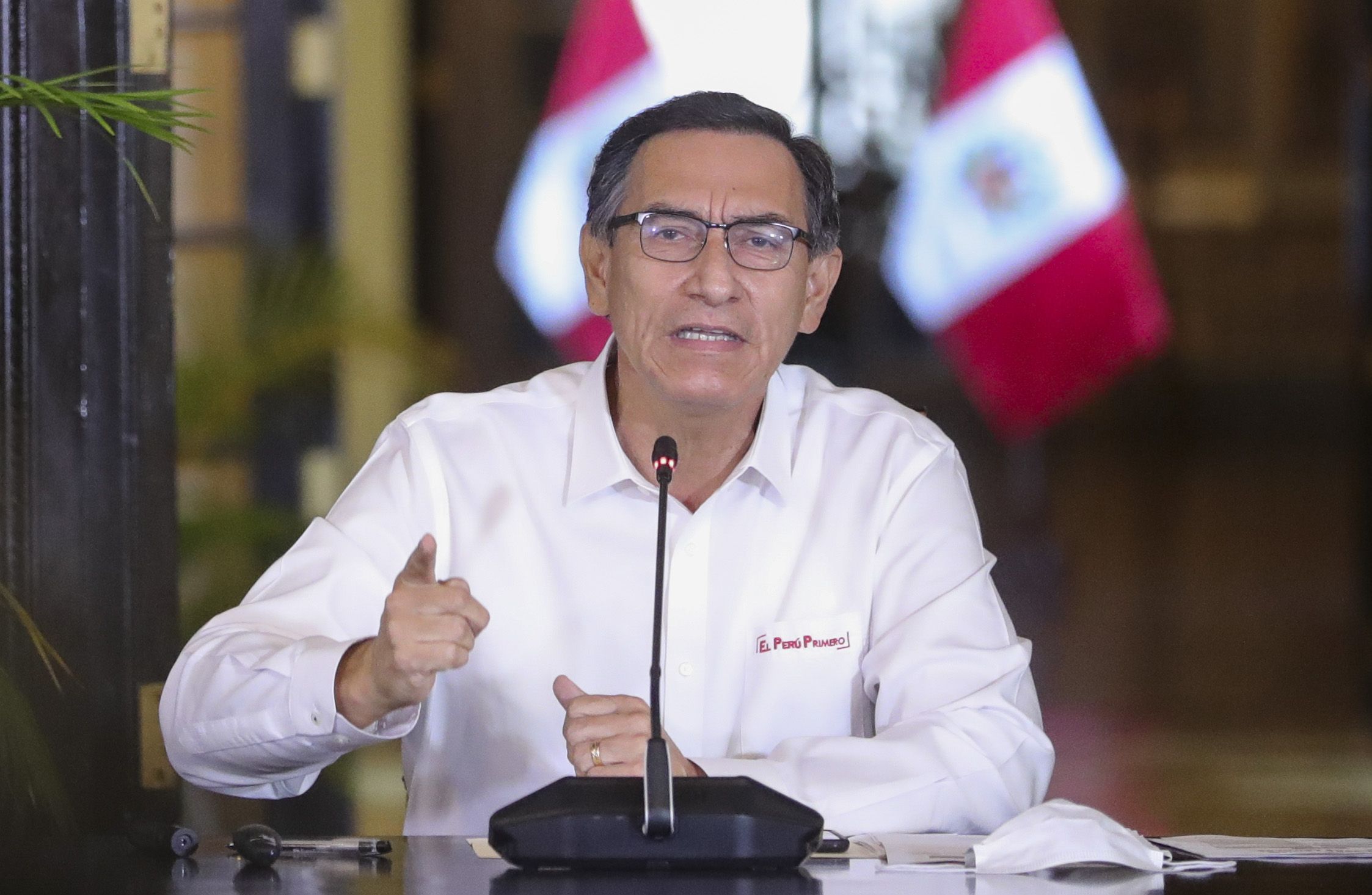 秘魯總統畢斯卡拉(Martin Vizcarra)。 (圖:秘魯總統府)