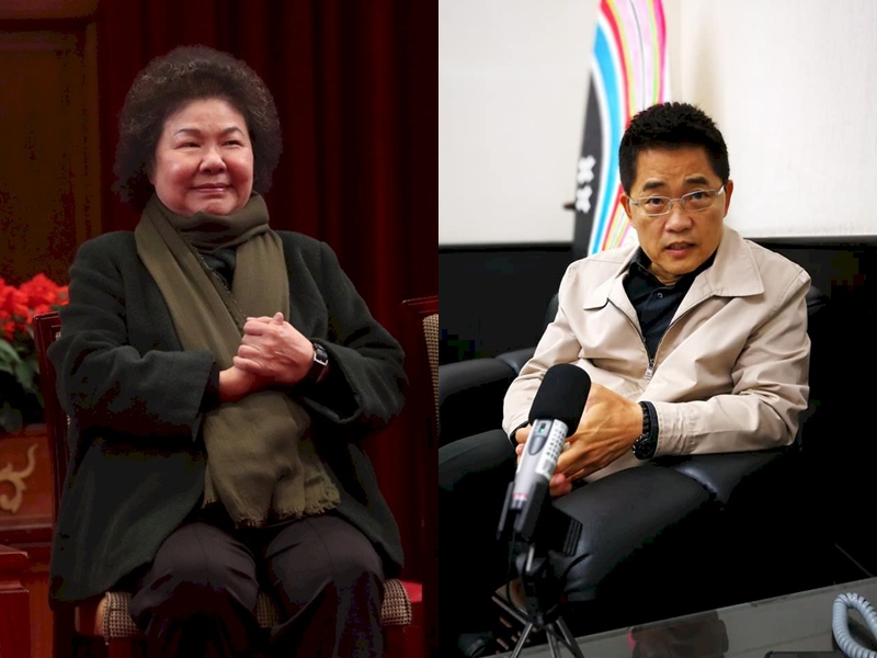 根據中央社報導，監察院長兼首屆國家人權委員會主委人選為前總統府秘書長陳菊、副院長則爆出黑馬，提名國民黨籍的前台東縣長黃健庭。(合成照)