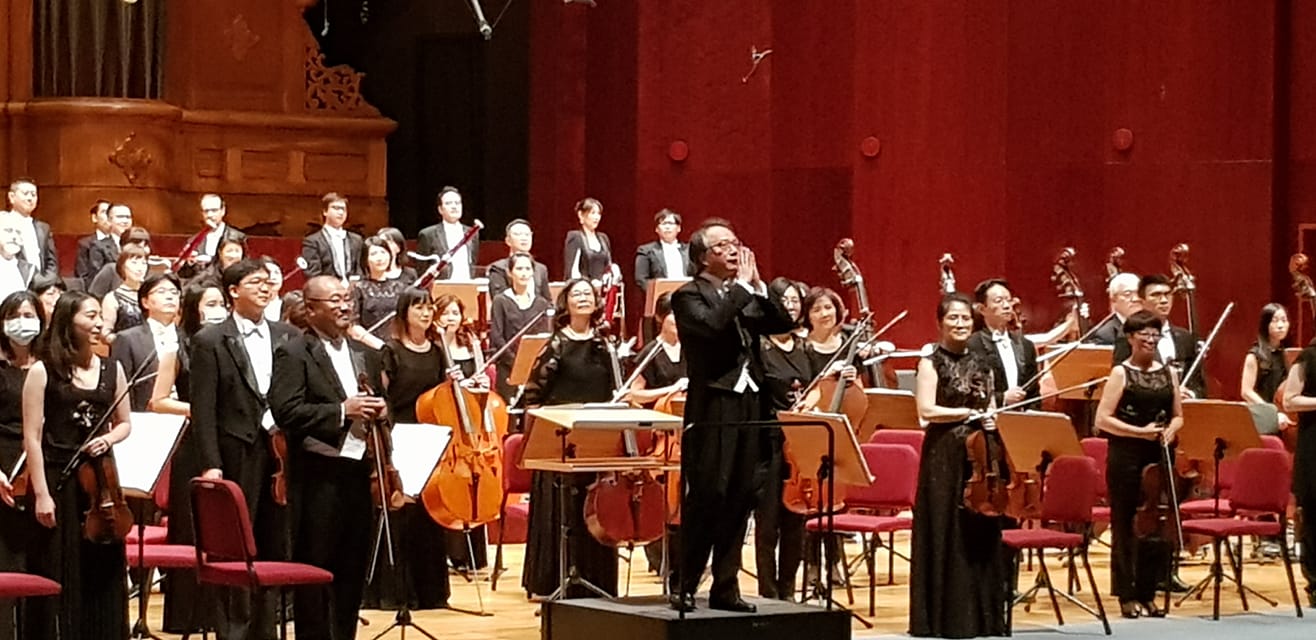 呂紹嘉擔任NSO音樂總監任期內最重一場個人音樂會20日晚上在國家音樂廳舉行，全場毫無冷場，大獲好評。(江昭倫攝)