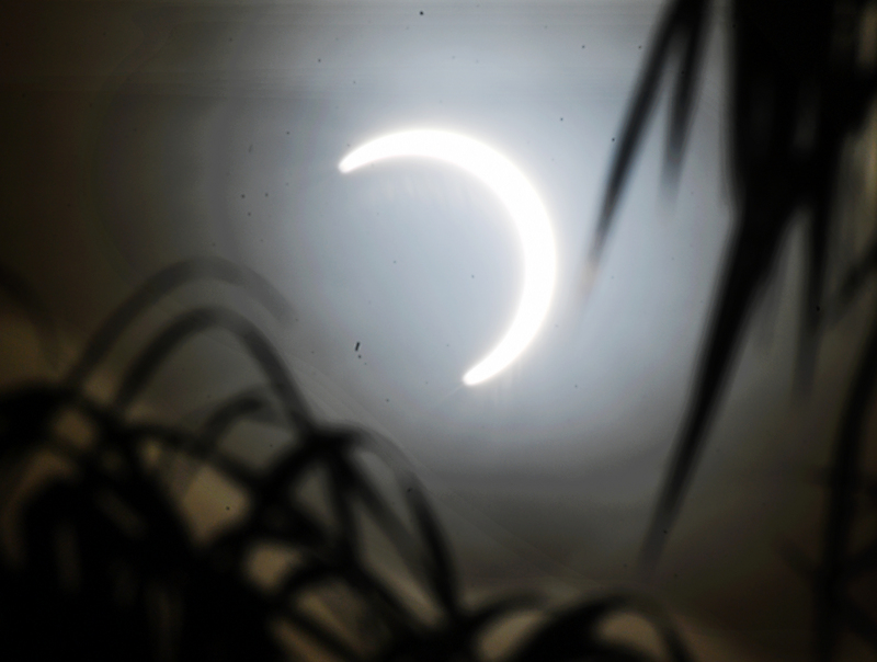 北半球29日將有機會目睹日偏食，從加拿大東部到西伯利亞都能看到。示意圖。(圖:中央社)