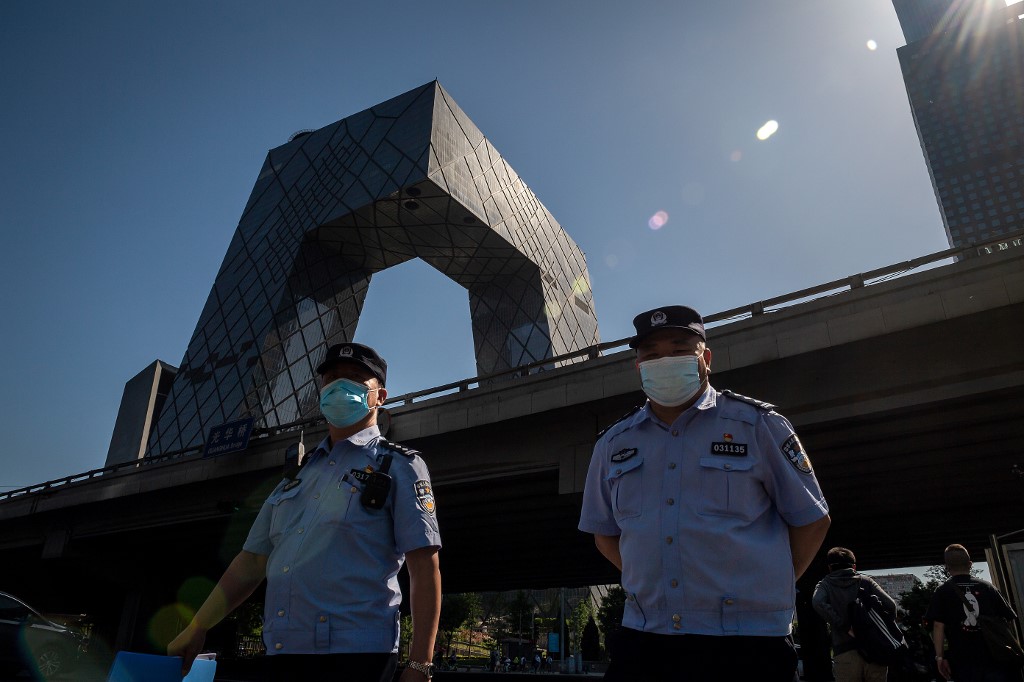 中國中央電視台。(AFP)