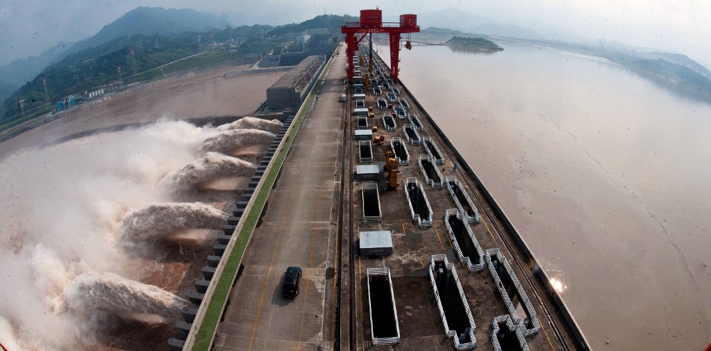 中國三峽大壩。(AFP)