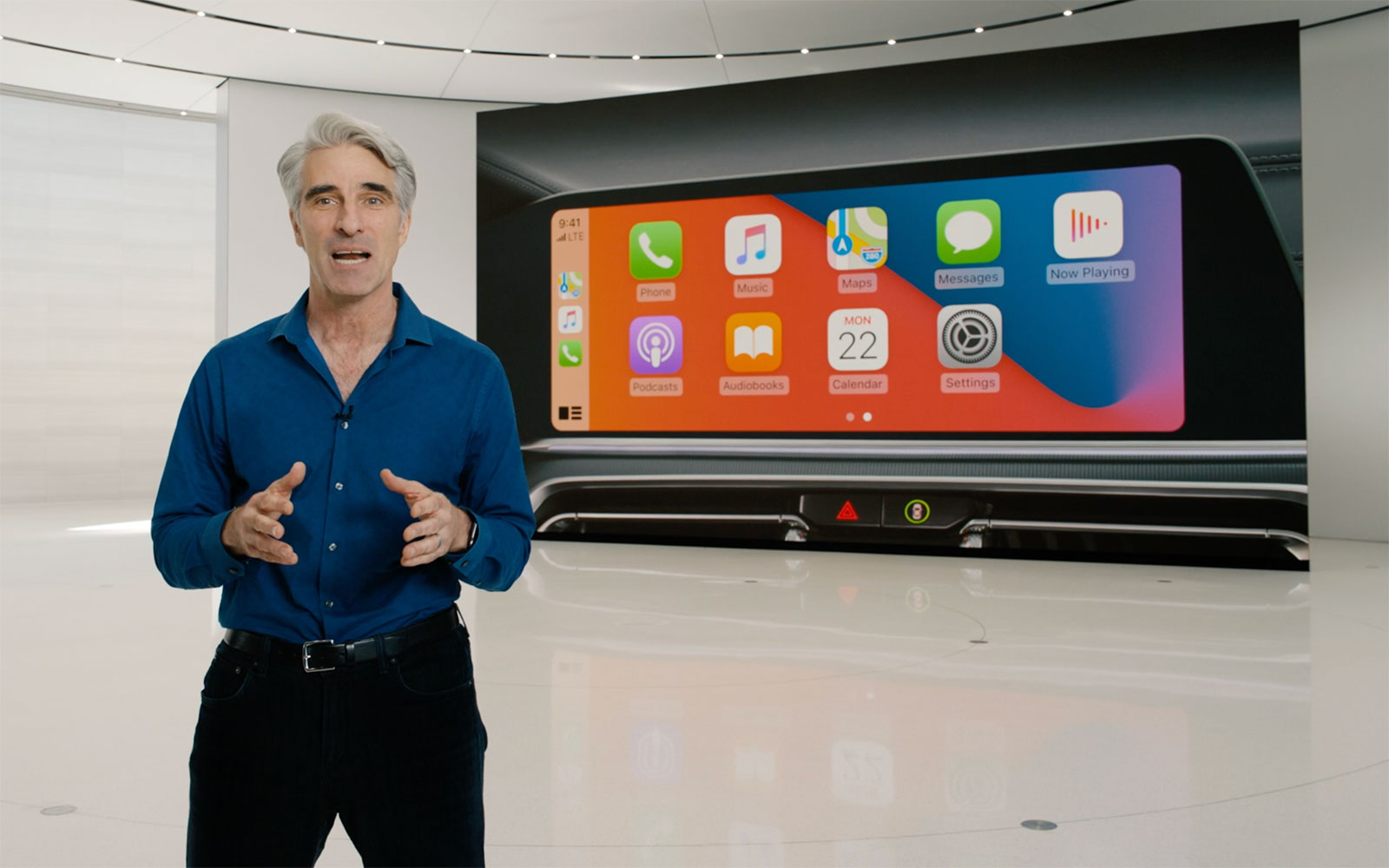 iOS14推CarKey新功能，蘋果手機將成為數位車鑰。 (圖:翻拍自Apple直播)