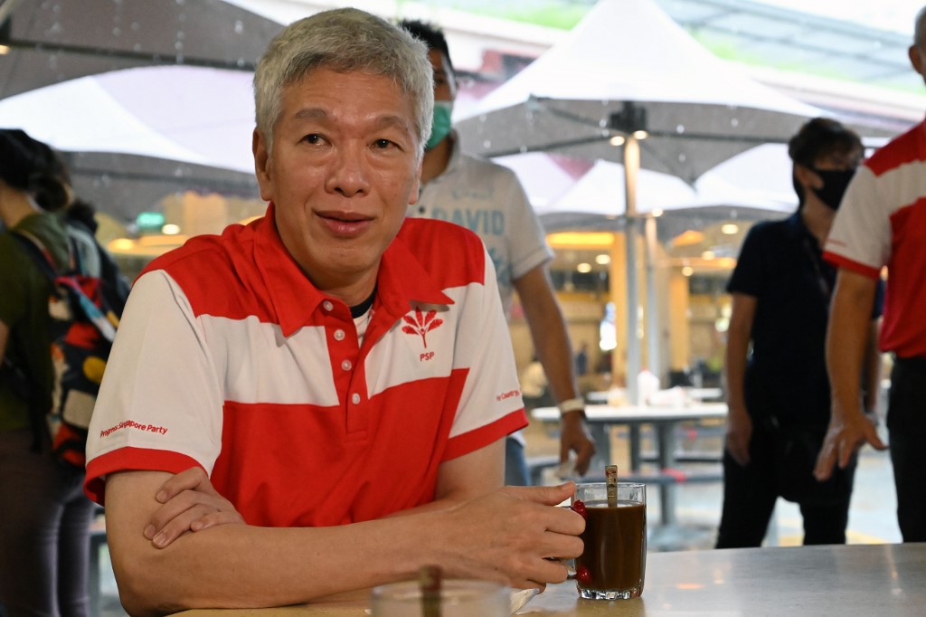 新加坡總理李顯龍胞弟李顯揚大選前加入新加坡反對黨前進黨，並積極替前進黨候選人輔選造勢，在取得10席席次後，他表示這是新加坡人的勝利。 (AFP)