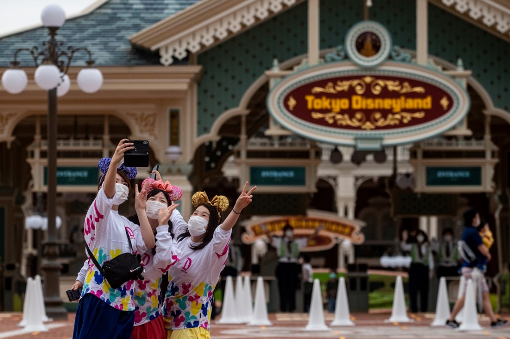 圖為日本東京迪士尼樂園。 (AFP)
