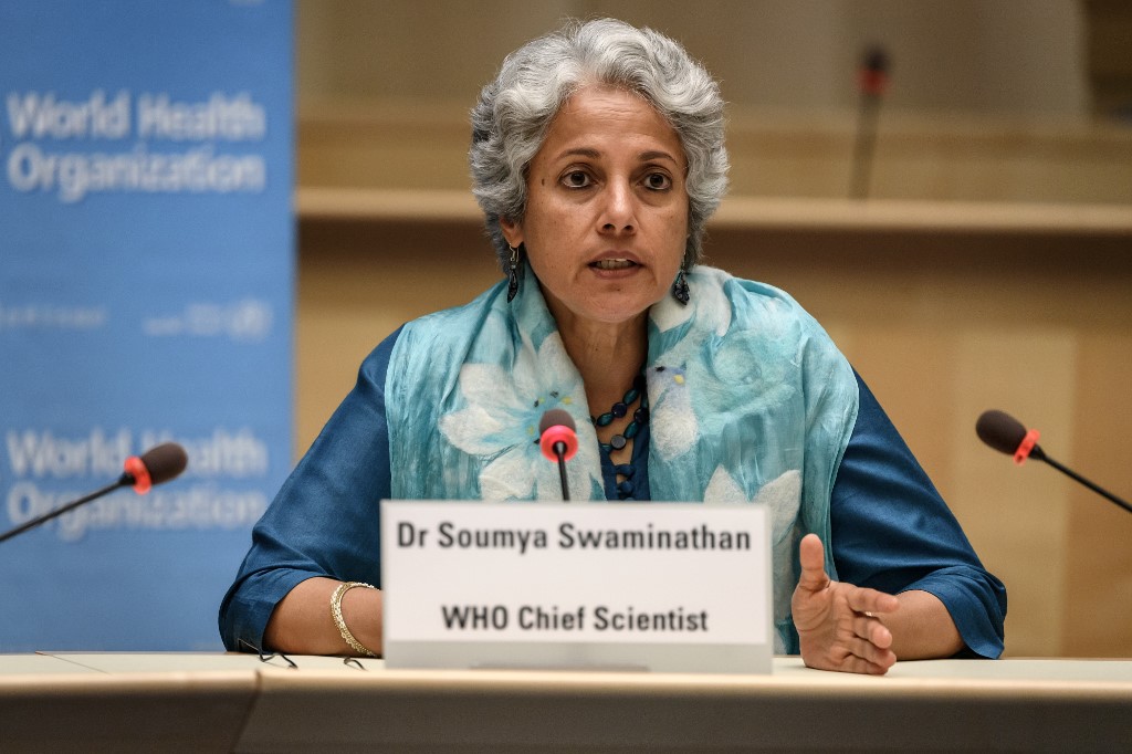 世衛首席科學家史瓦米那尚(Soumya Swaminathan)。 (AFP)
